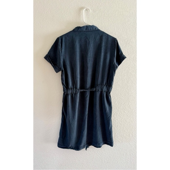 Velvet Heart Navy Button-Front Shirt Dress - Picture 2 of 3